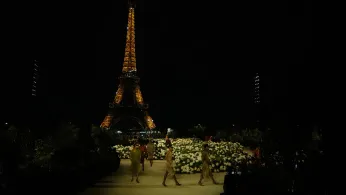 Saint Laurent Blooms With Oversized Drama and ’80s Power at Paris Show